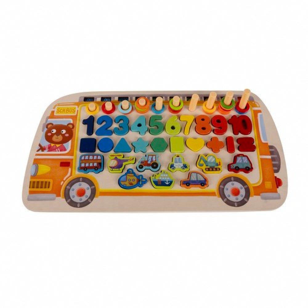 Lesena sestavljanka - sorter 6v1 - Be Baby